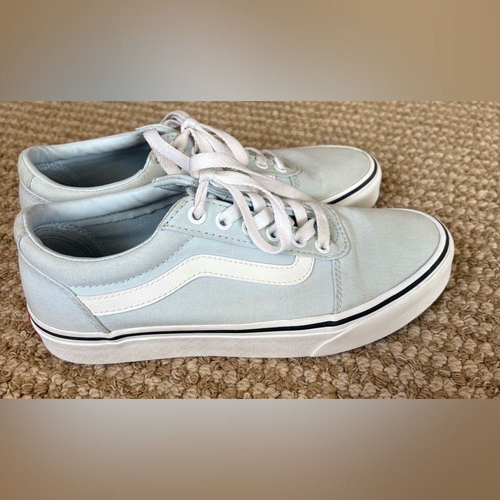 Baby Blue Vans - Off the Wall - Low Top Sneaker/Tennis Shoe